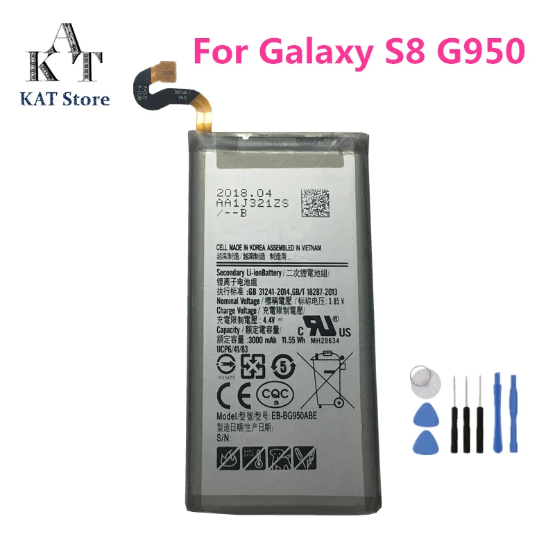 Аккумулятор для телефона EB BG950ABE 3000 мАч Samsung Galaxy S8 G950F G950U G950 сменный аккумулятор