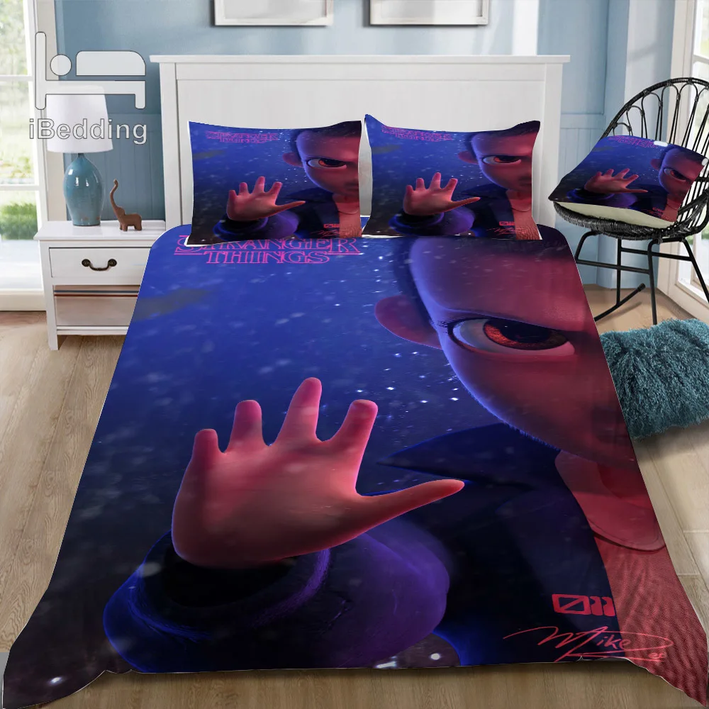 Новый комплект постельного белья с 3D рисунком страшных странных вещей и