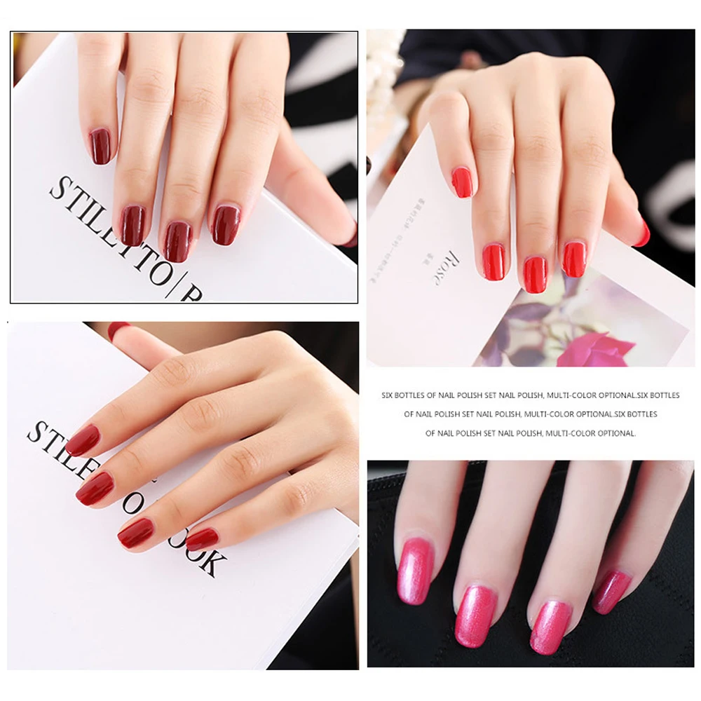 Женский лак для ногтей BK Быстросохнущий Блестящий телесный и красный ногтей|red nail