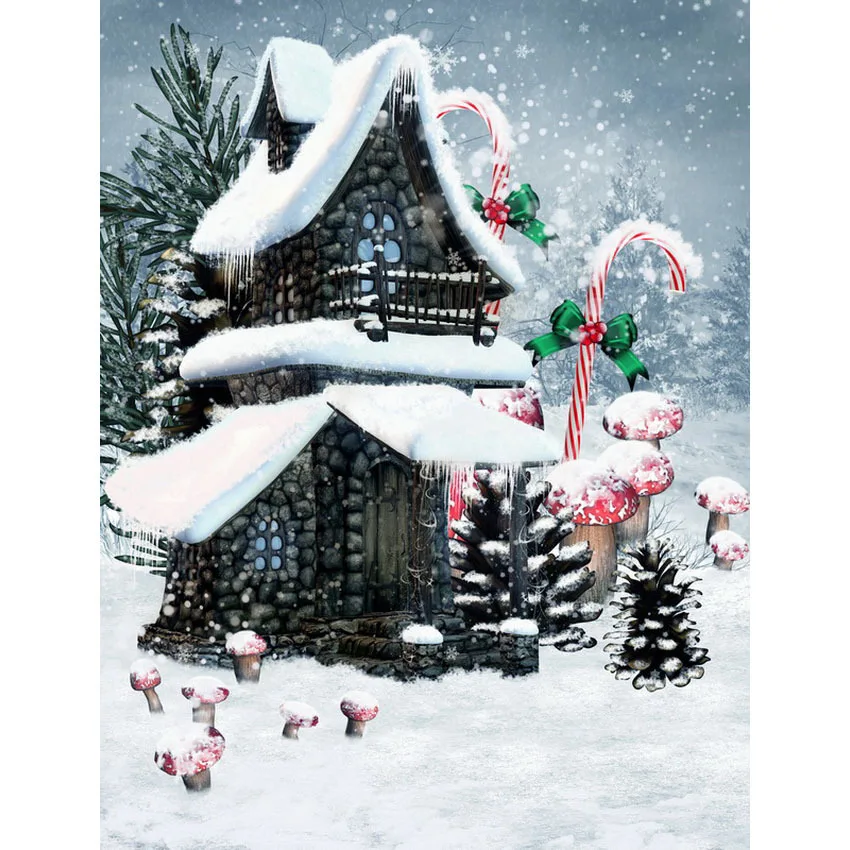 

LIFE MAGIC BOX Photography Backdrops Snow House Photography Art Photo Studio Background S-2467