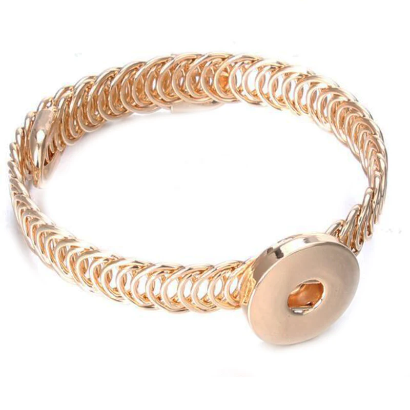 Snap Jewelry эластичный браслет Браслеты розовое золото посеребренные оснастки