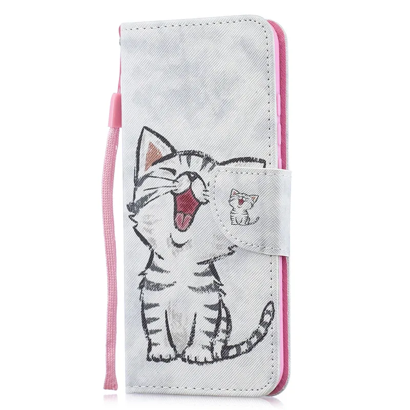 Huawei Y6 Case Leather Case on For Coque Huawei Y6 Cover for Huawei Y 6 Y6 Prime Case Fundas Wallet Cover - Цвет: O