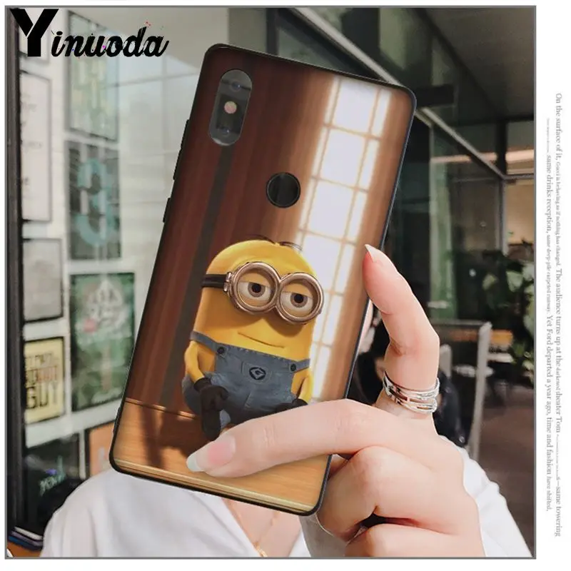 Yinuoda желтый Миньоны Мягкий Силиконовый ТПУ чехол для телефона Redmi 5 plus Note 4 4X Xuiao Mi 3 8