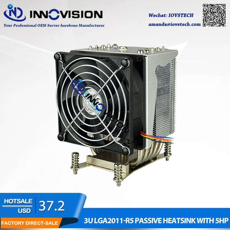 LGA1150 LGA1151 LGA1155 1156 75x75 мм Процессор радиатора, 3U Процессор кулер с 5 hotpipe, 2U/3U/4U/5U разъединить Процессор кулер