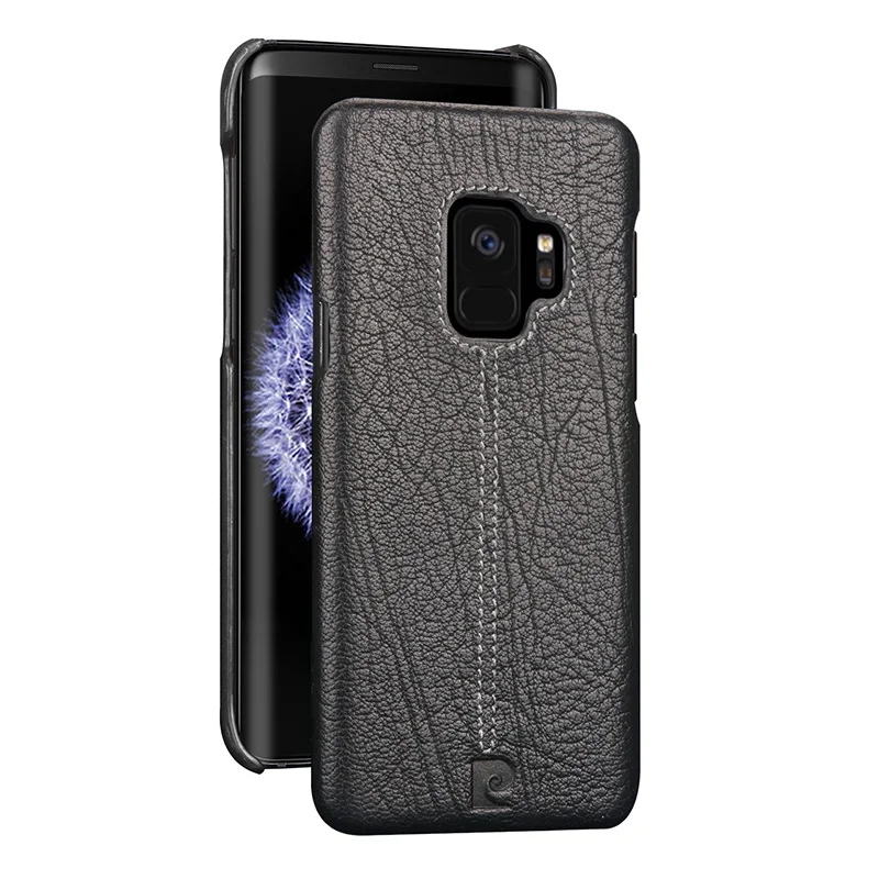 Пьер Карден роскошный стильный чехол из натуральной кожи для samsung Galaxy S9 S9 плюс Чехол для телефона чехол для S9 S9 плюс Сверхтонкий чехол-накладка