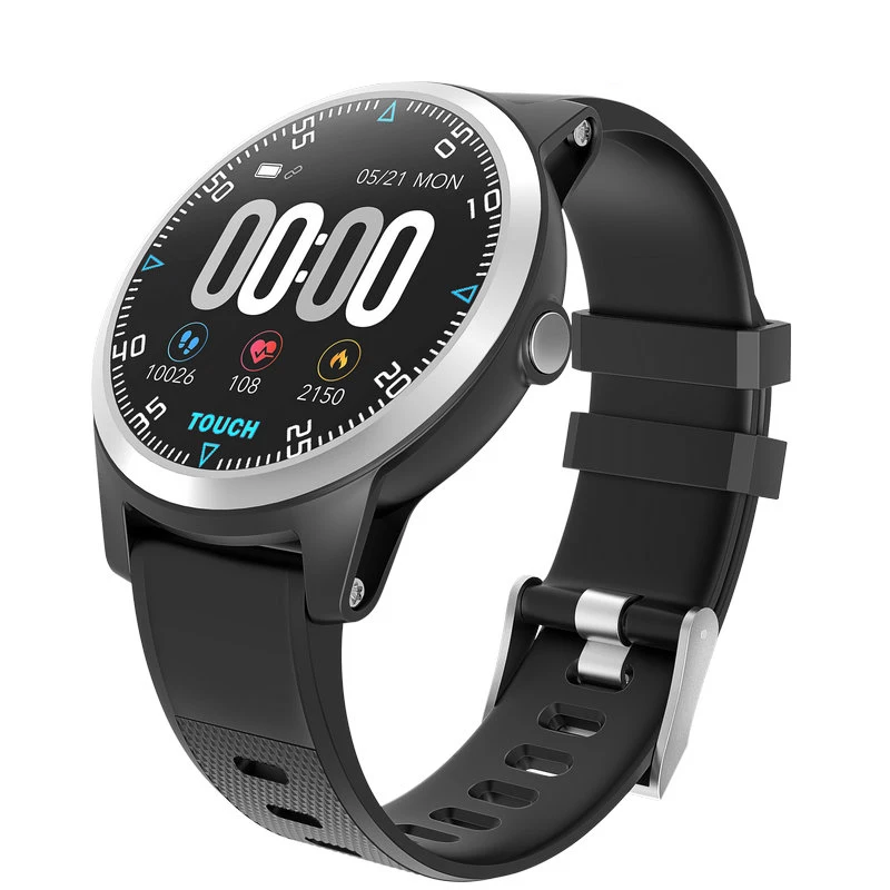 Черный Greentiger E101 Bluetooth Смарт-часы ЭКГ PPG двойной монитор сердечного ритма спортивные водонепроницаемые Смарт-часы фитнес-трекер Браслет - Цвет: Черный