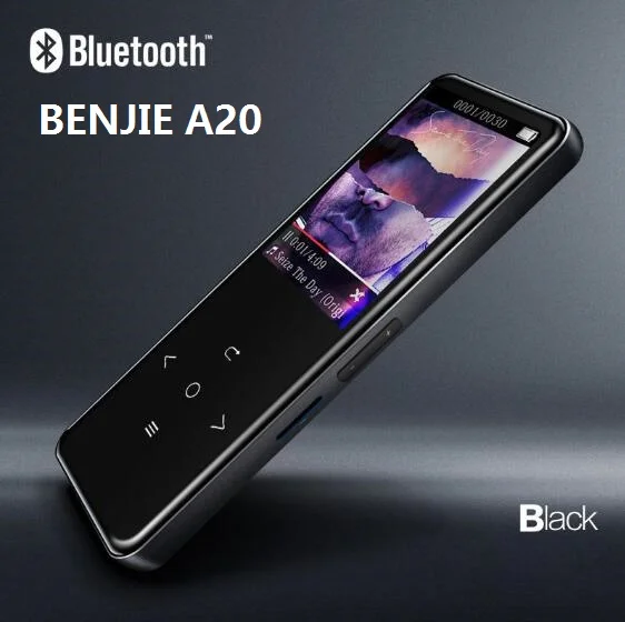 Оригинальный сенсорный экран Benjie A20 1 8 дюйма Bluetooth MP3-плеер металлический тонкий