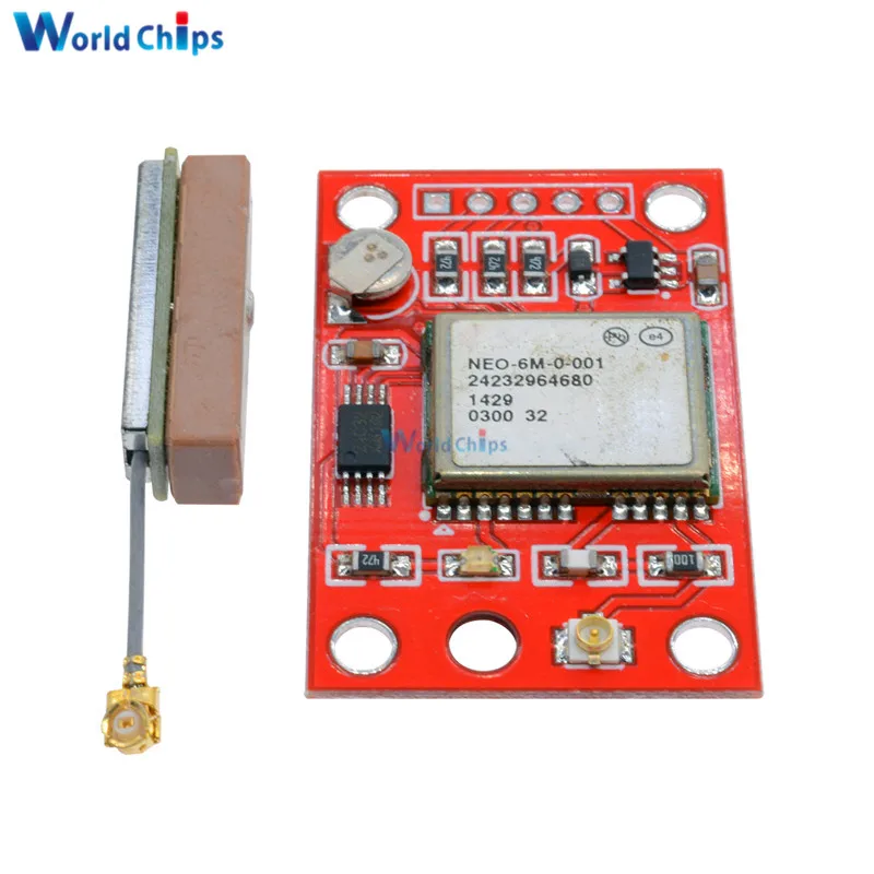 1 комплект gps модуль GY-NEO6MV2 NEO-6M с управлением полетом EEPROM RS232 ttl большая антенна для Arduino gps APM2 APM2.5 NEO6MV2 3-5 В