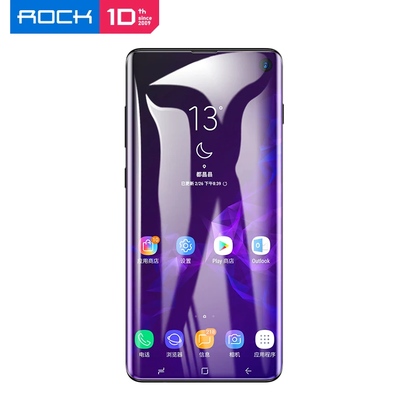Мягкая Гидрогелевая пленка ROCK для Samsung Galaxy S10 Plus Note 9 8 Защитная экрана 10 Pro не