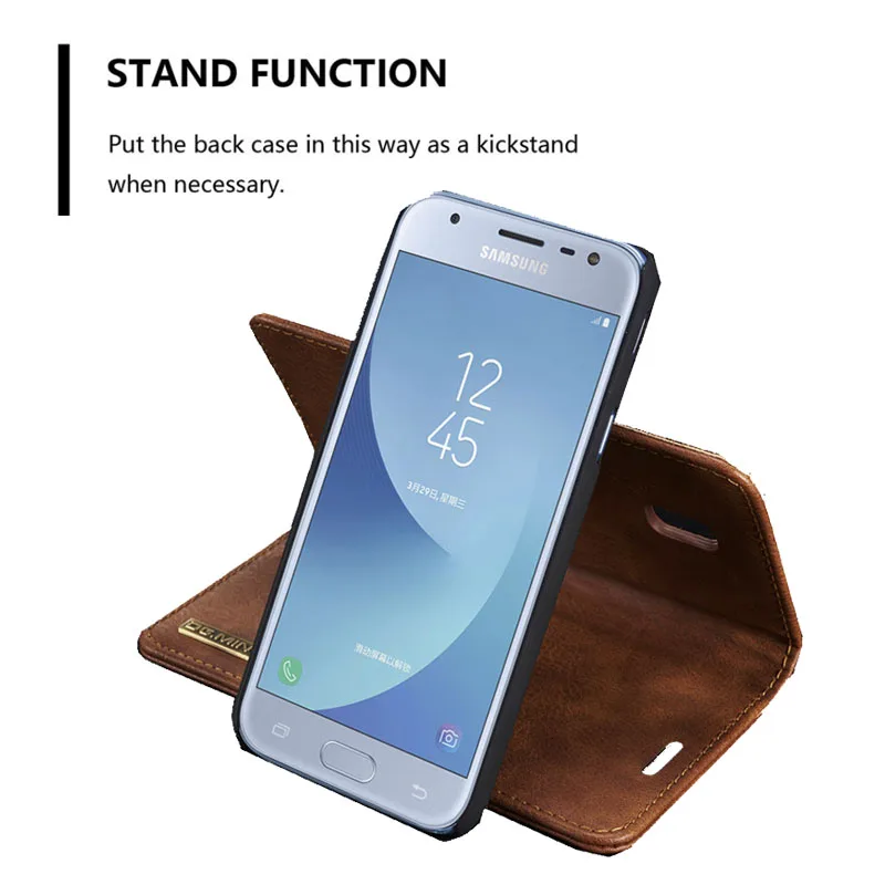 DG. MING кожаный чехол для Fundas samsung Galaxy J3 J5 J7 2017 Coque J330 J530 J730 Чехол Флип бумажник