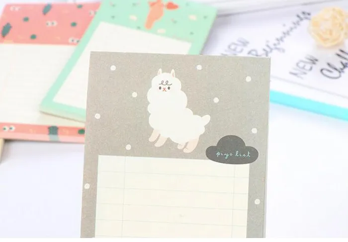 1 шт. Kawaii животных памятка блокнота мини ноутбуков заметки планировщик офисные заметки площадку канцелярские школы материалы(tt-2775