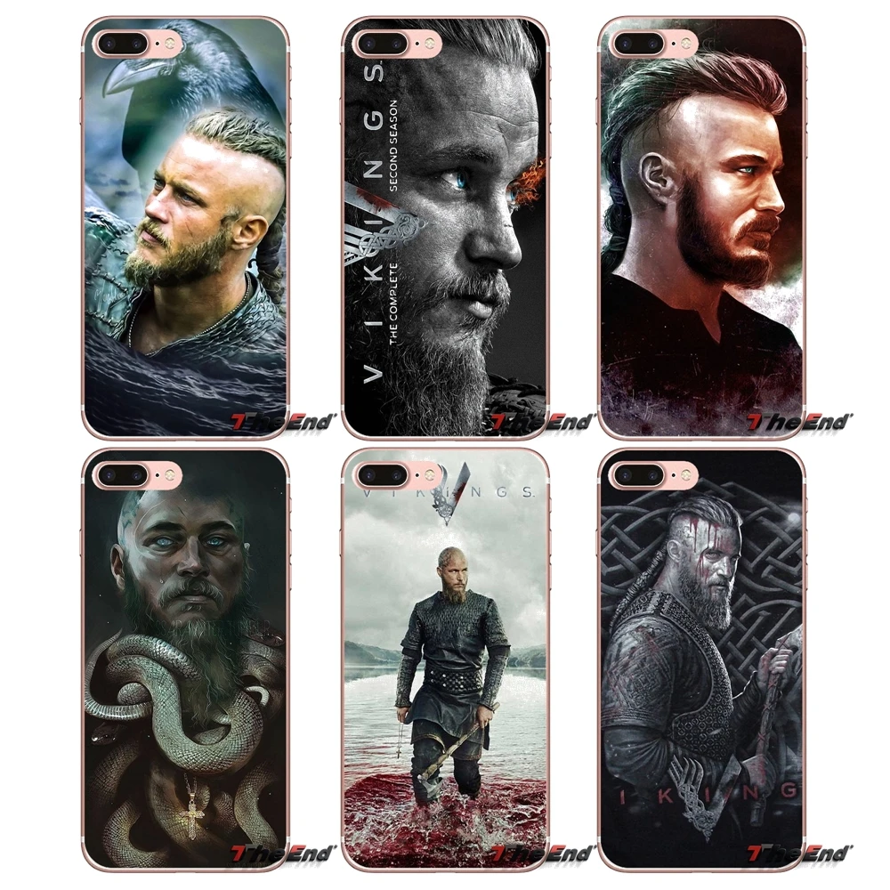 Аксессуары Чехлы Ragnar Lothbrok Vikings для iPhone X 4 4S 5 5S 5C SE 6 6S 7 8 Plus Samsung Galaxy J1 J3 J5 J7 A3 A5 2016
