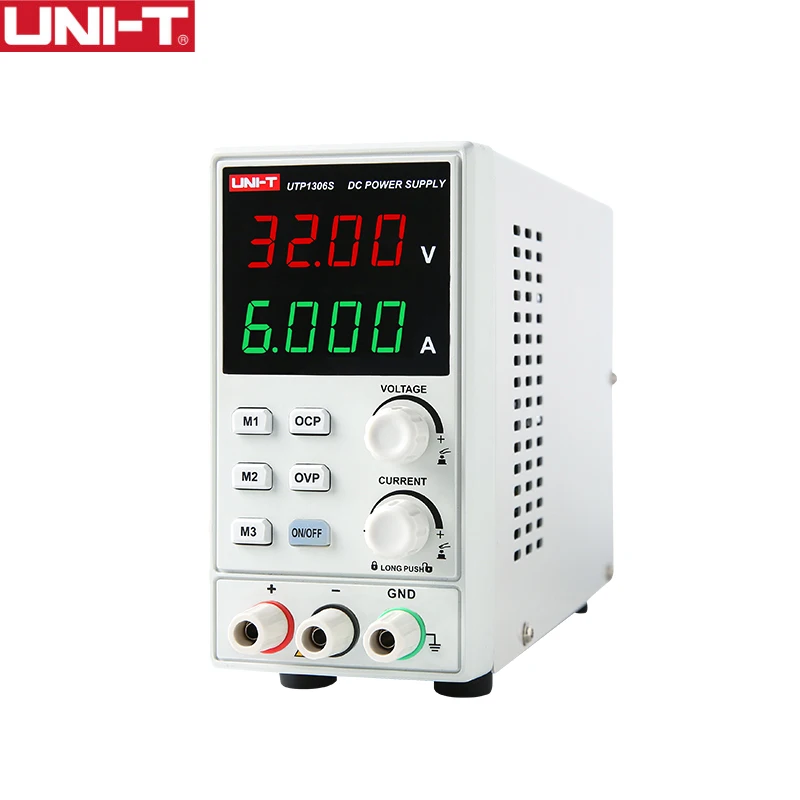 

UNI-T UTP1306S 4 Digits Display DC Power Supply Single-channels Voltage Current Adjustable 0-32V 0-6A High Precision Stabilized