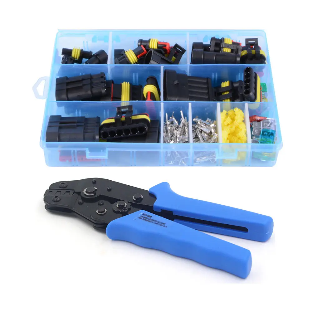 Водонепроницаемый электрический соединитель 1-6 Way Blade Fuse набор для обжима Kit |