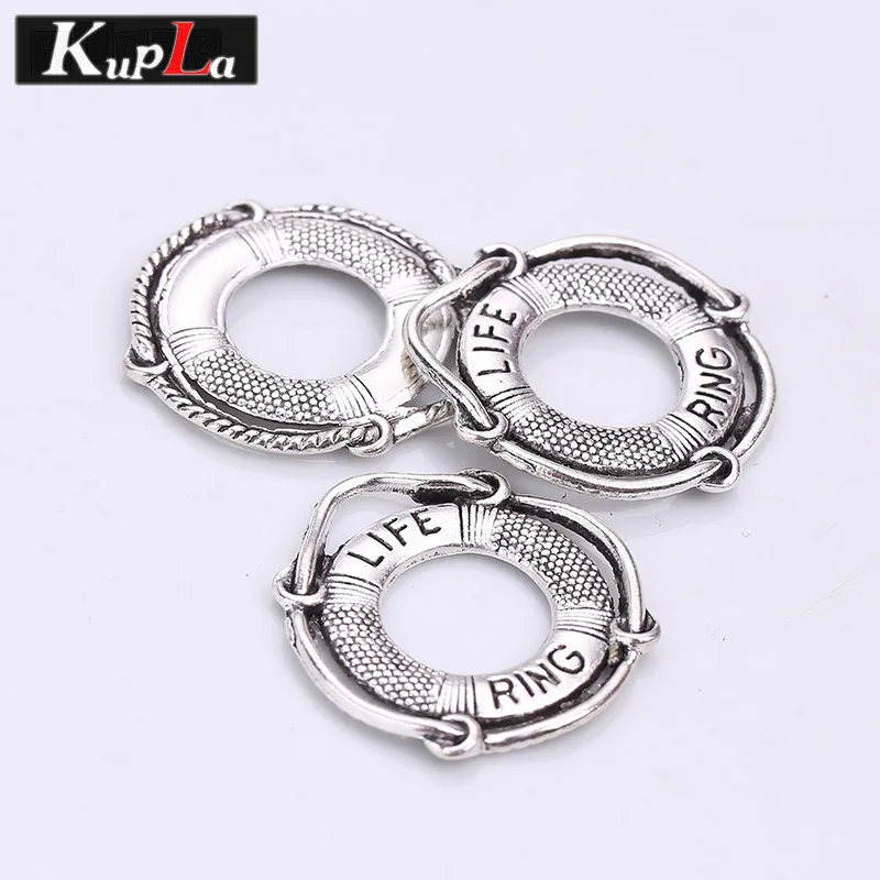 Винтажное металлическое кольцо для жизни Подвески изготовления ювелирных
