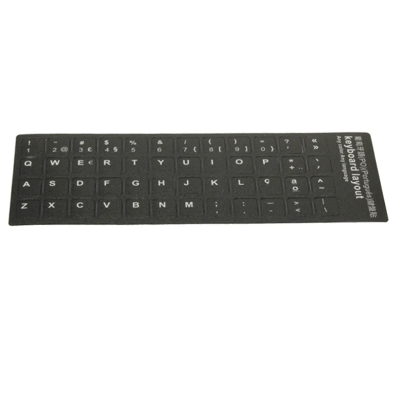

Black Portuguese PO Language Letter Alphabet Keyboard Stickers Layout for Mac Computer Laptop Notebook PC