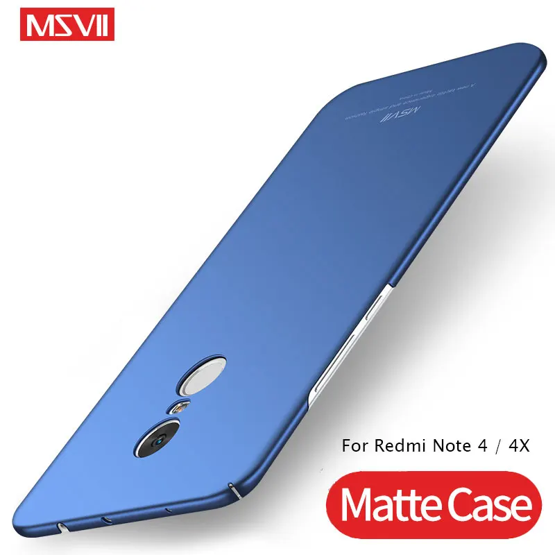 Чехол Msvii для Xiaomi Redmi Note 4X Тонкий чехол с кольцом для Xiaomi Redmi Note 4 Чехол-держатель для Xiomi Redmi Note 4 4X