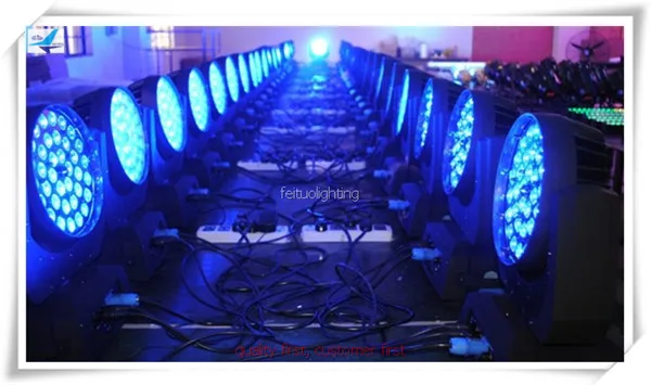 2 шт. хит продаж 36x18 Вт движущийся светодиодный сценический свет rgbwa uv zoom 6in1 Lyre led