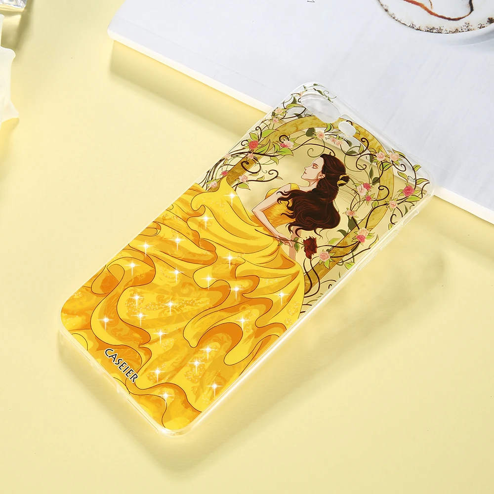 Caseier Phone Case For iPhone 6 6s 7 8 Plus Bling Diamond Silicone Coque 5 5s SE Beauty kawaii Shell Capinha Capa |