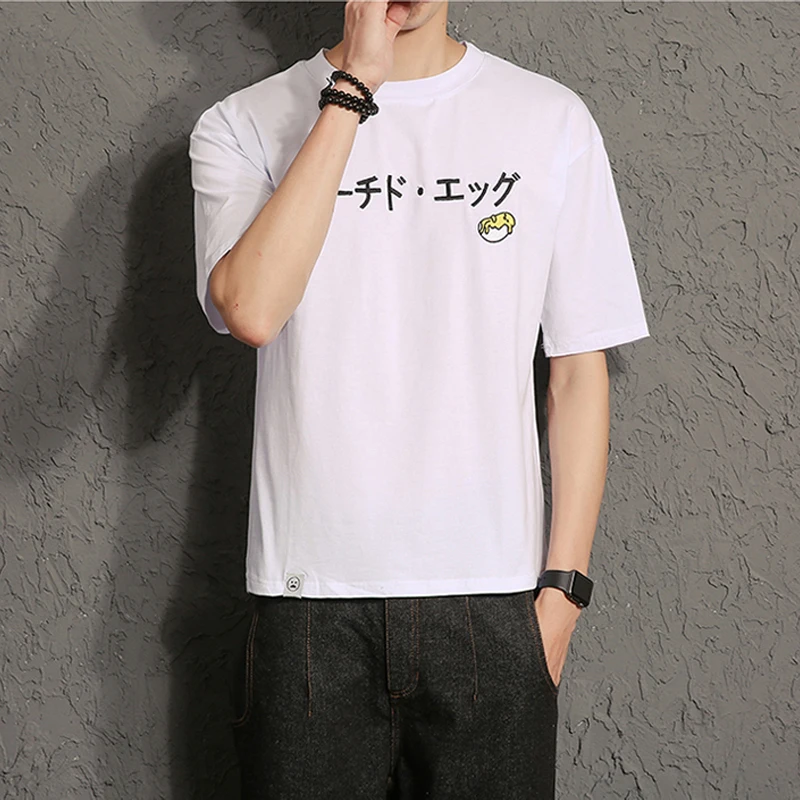 Однотонные мужские хлопок короткий рукав Фитнес Футболка Большой размер