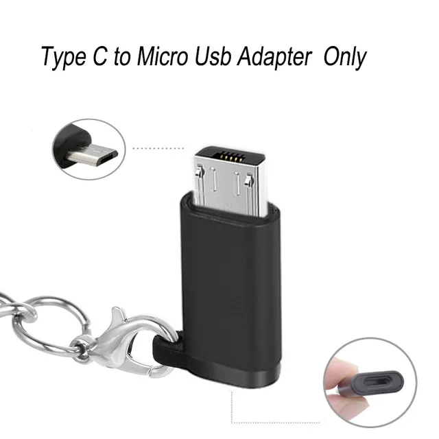 Type C to Micro Usb 3а светодиодный светильник Usb type C кабель для быстрой зарядки QC 3,0 кабель Usb-c type c для samsung Note 10 huawei Honor 9X Pro Xiaomi - Цвет: Type C to Micro Usb