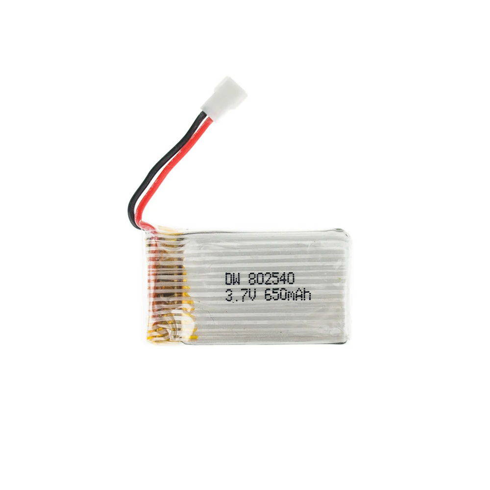 Аккумулятор li-po 3.7V 650mAh, 10 штук, для QX90 QX95 QX80 QX100 EX100 EX105 EX110 X73 Syma X5C-1 X5C X5 X5SC X5SW X6SW JRC H9D H5C и других моделей.