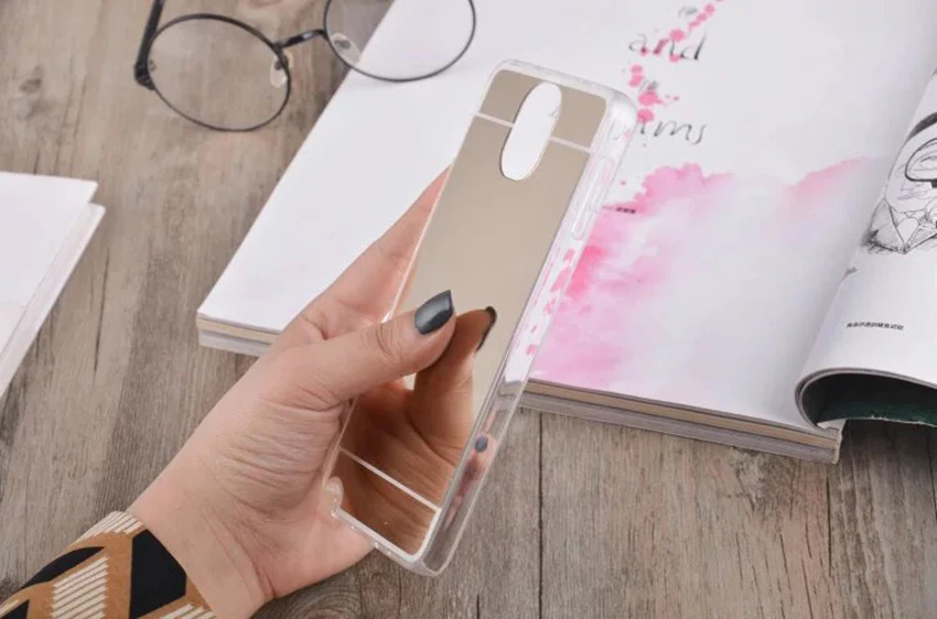 Gold Mirror Nephy роскошный зеркальный чехол для samsung Galaxy Note 3 4 5 Note3 Note4 Note5 Duos чехол мягкий силиконовый ультратонкий блестящий чехол - Цвет: Gold Mirror