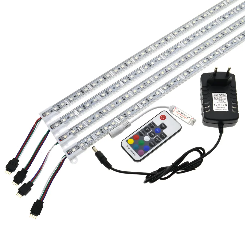Светодиодная полоса освещения 5050 RGB 50 см IP68 SMD36 светодиодсветодиодный жесткая для