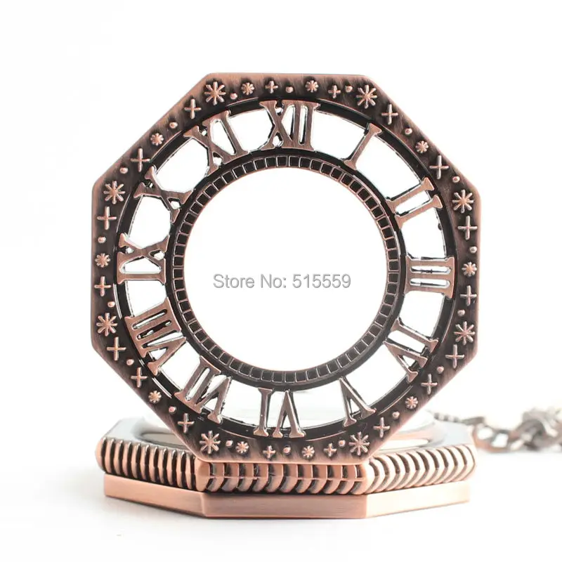 Hot Selling Father's Day Gift Bronze Hollowed Roman Dial Mechanical Pocket Watch Vintage Hand Wind Wholesale | Наручные часы