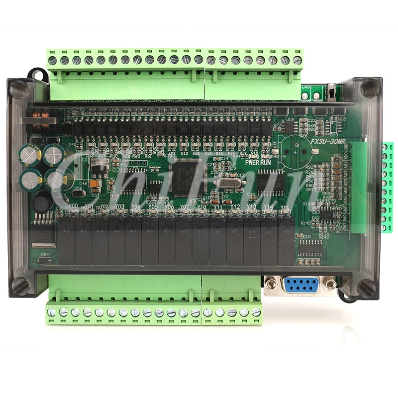 FX1N FX2N FX3U 30MR PLC промышленная плата управления 6AD 2DA релейный выход с RTC RS485 RTU Корпус