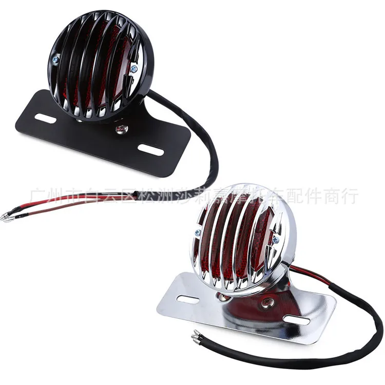 2 вида цветов в наличии хромированный серебристый черный Круглый ретро чоппер