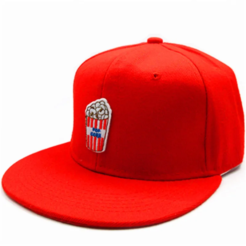 

LDSLYJR Popcorn embroidery cotton Baseball Cap hip-hop cap Adjustable Snapback Hats for men and women 218