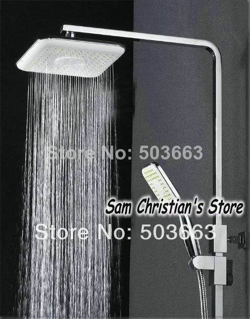 to tap Wholesale And Retail NEW Chrome Brass Water Pressure Boosting Bathroom Rainfall 8&quotShower MF-1100 Mixer Tub Faucet Shower | Дом и