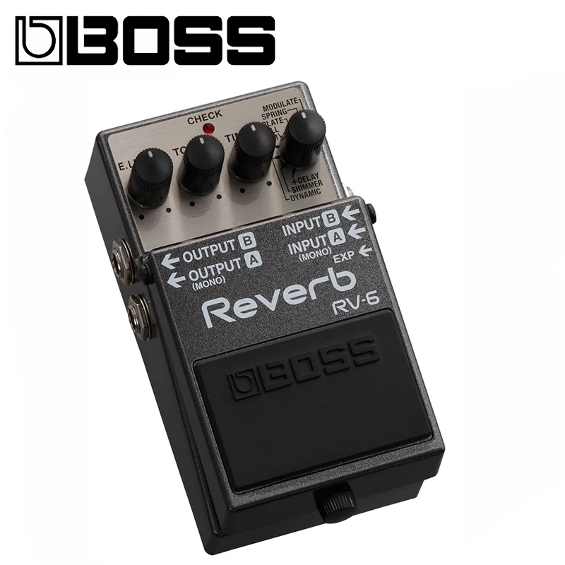 Boss RV 6 аудио цифровая педаль реверберации с 8 режимами вход педали выражения