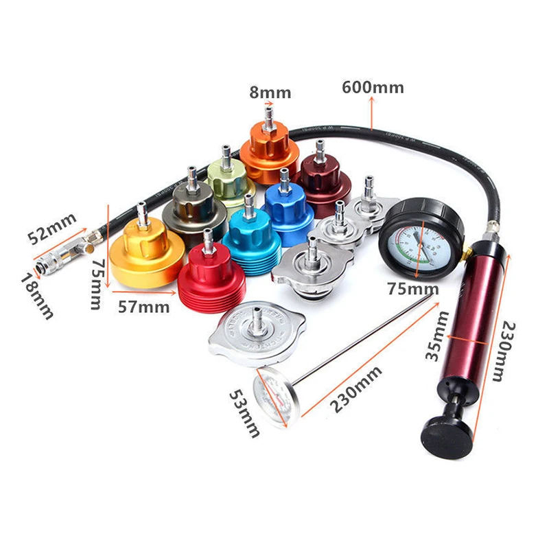 14 шт. набор инструментов для проверки давления радиатора|material|material detector |