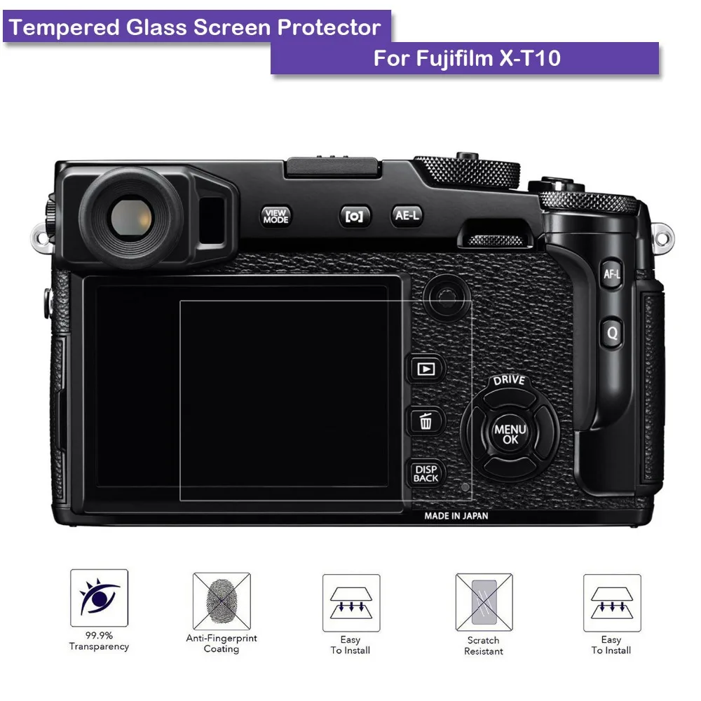 Закаленное защитное стекло 9H для ЖК-экрана защитная пленка Fujifilm FUJI X-T10 XT10