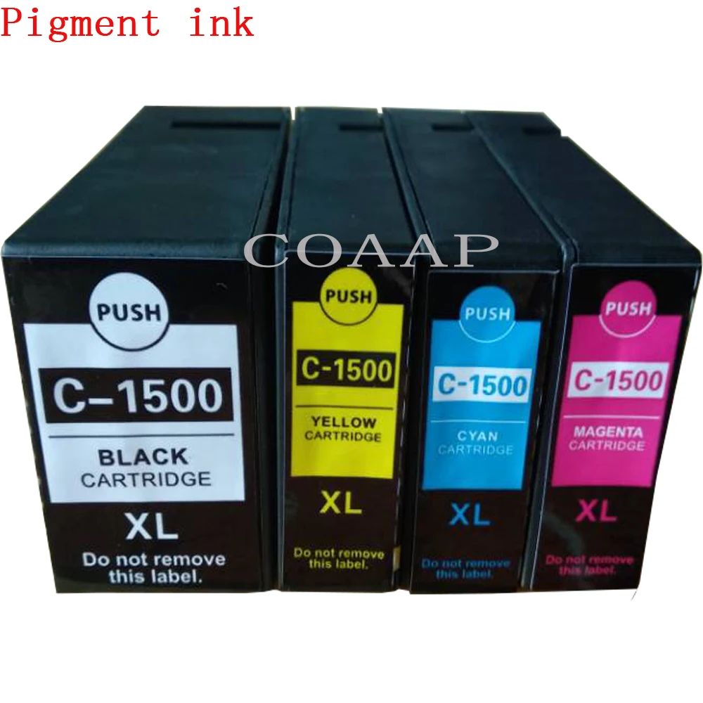 4pcs PGI1500 BK C M  Y Compatible Ink Cartridge for CANON MAXIFY MB-2050 2150 2300 2350 2355 2356 2357 2750 2000 2354 Printer