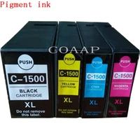 4pcs pgi1500 bk c m y compatible ink cartridge for canon maxify mb 2050 2150 2300 2350 2355 2356 2357 2750 2000 2354 printer