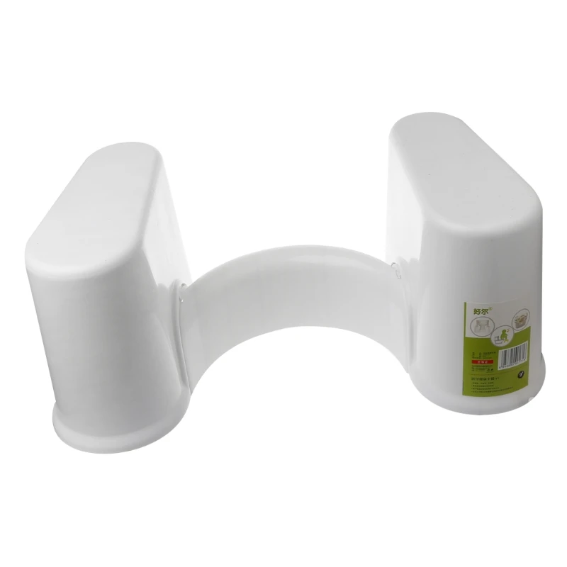 

Plastic Non-slip Bathroom Toilet Aid Squatty Step Foot Stool For Potty Help Prevent Constipation faster bowel movements