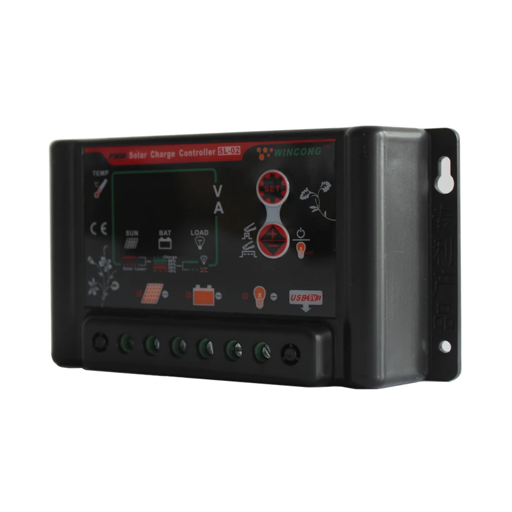 SL02B-30A 12V/24V Солнечный контроллер LiFePO4/Li-ion/Li-Pol литиевая батарея/гелевая батарея