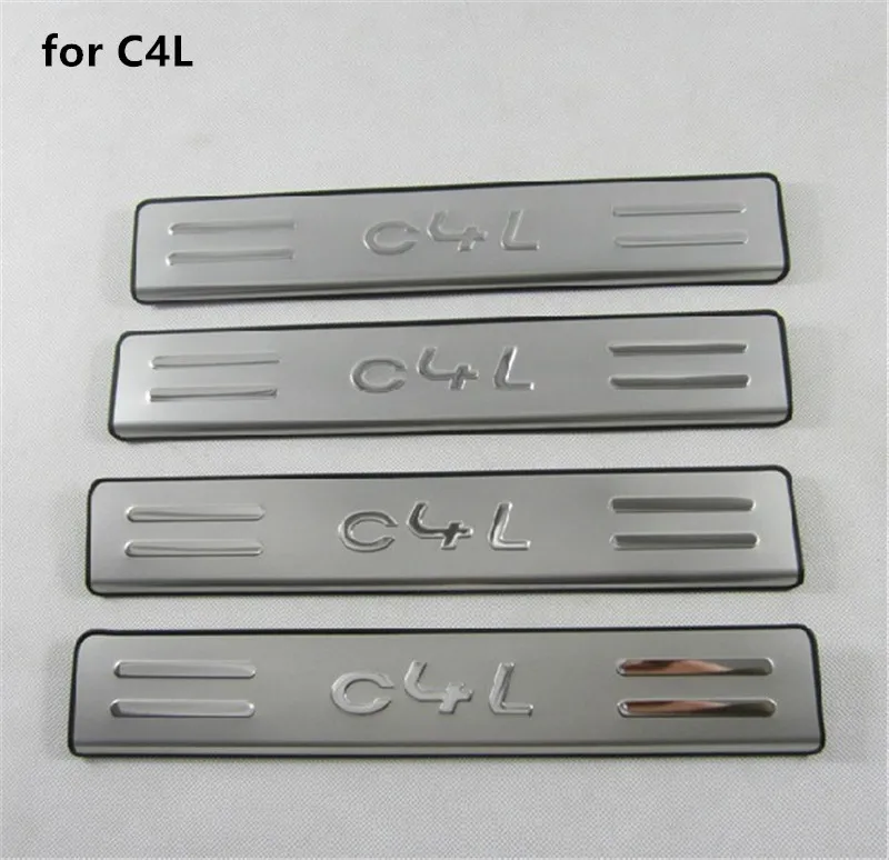 

high quality Scuff Plate/Door Sill Door Sill scuff plate door sill for 2013-2016 Citroen C4L Car styling