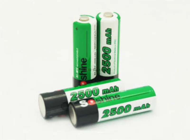 4 шт./упак. Soshine 2500 мА/ч AA 1 2 в Ni-MH аккумуляторные батареи NIMH + коробка аккумуляторов |