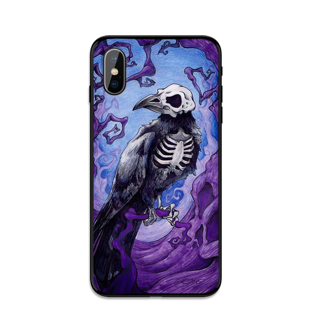 Мягкий чехол из ТПУ satanic scary skull для Apple iPhone 6 6S 7 8 Plus 5 5S SE X XS MAX XR силиконовые