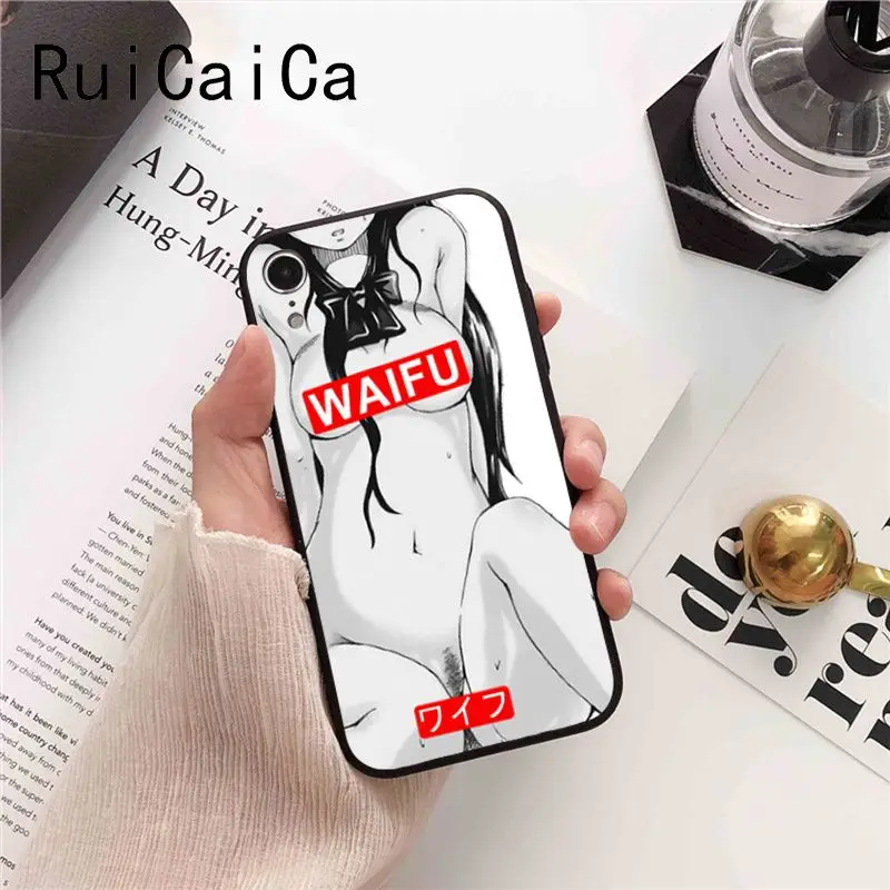 Ruicaica мультфильм сексуальная девушка Sugoi Senpai аниме waifu цветной чехол для телефона