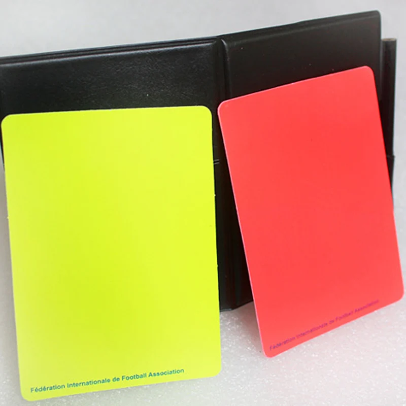 Новый Футбол Футбольный Арбитр Чехол с Красной Карточки и Yellow Card Стандартных