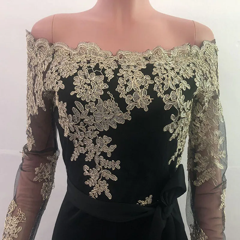 

SEBOWEL Wide-leg Jumpsuit for Woman Autumn Spring 2020 New Lace Off the Shoulder Sheer Long Sleeve Floral Rompers Jumpsuits S-XL