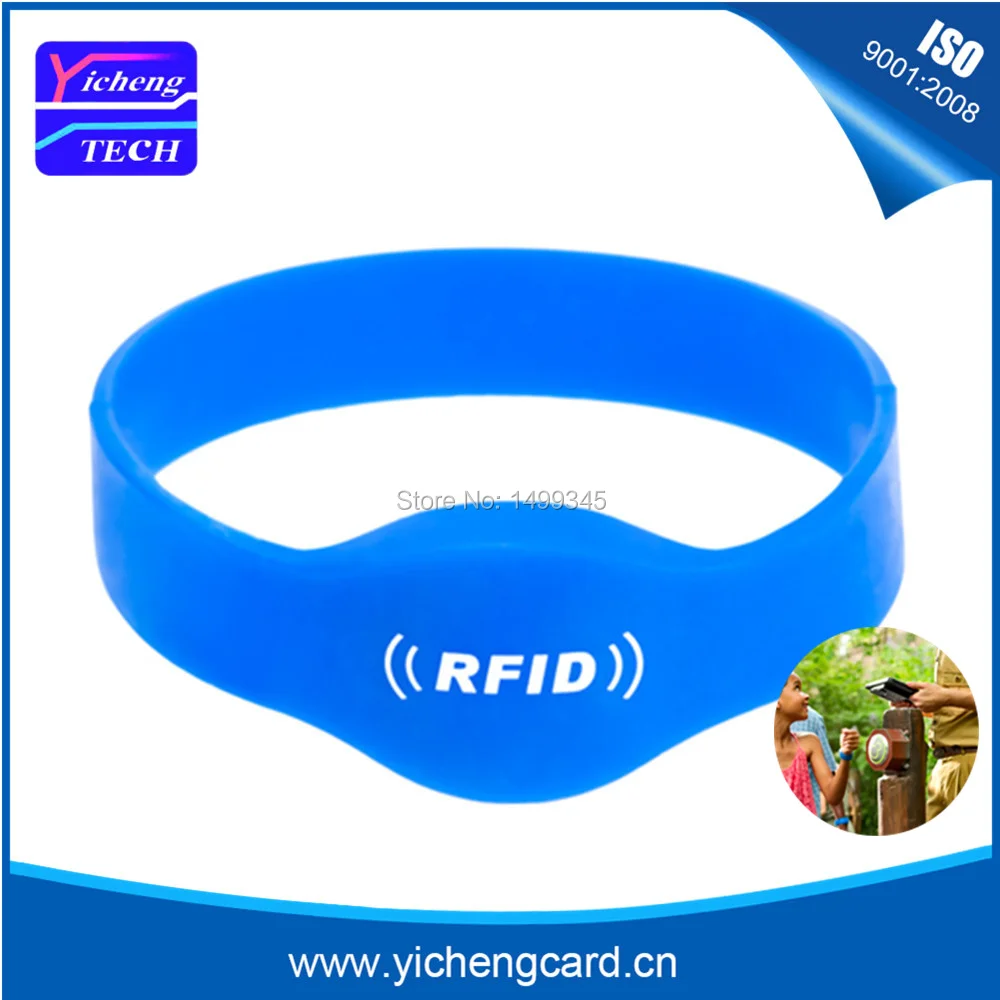 

100 шт., силиконовые смарт-часы с RFID-защитой, 13,56 МГц