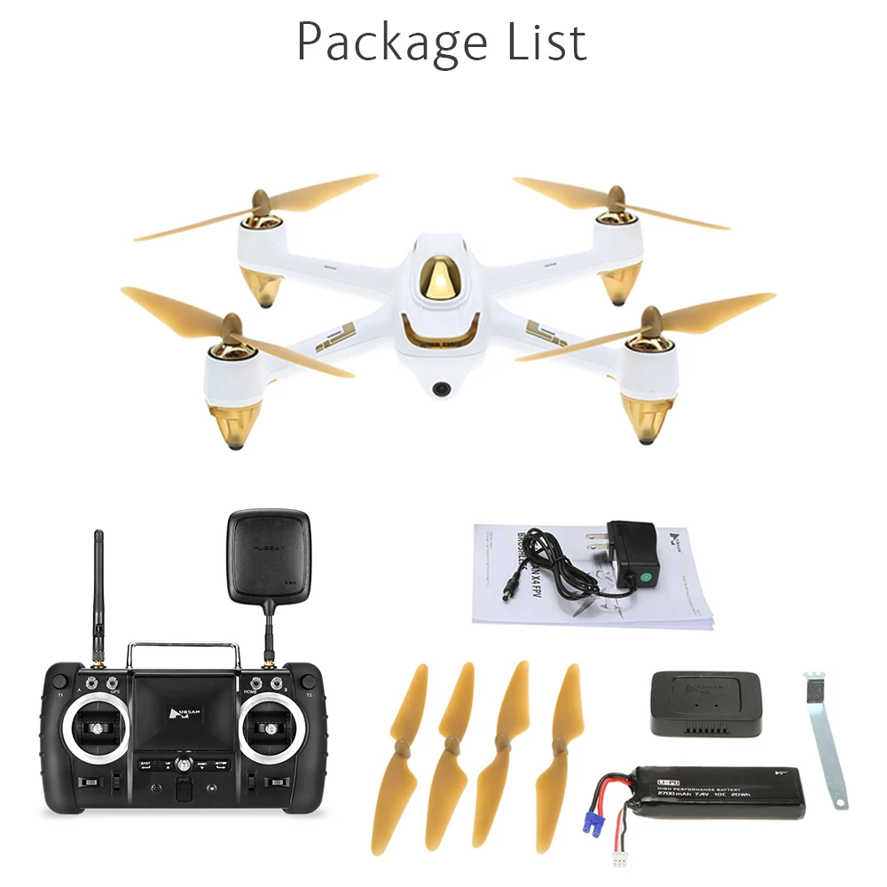 Hubsan H501S Pro X4 5,8G wifi FPV Бесщеточный Дрон с камерой 1080P 10CH 6 Axis gps Профессиональный Квадрокоптер RC Сделано