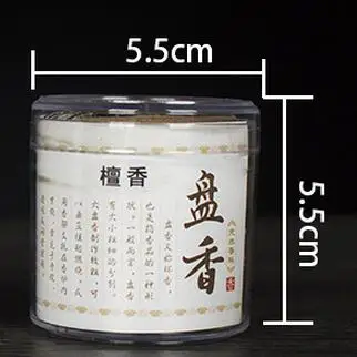 24 шт./кор. сандаловое дерево индийских благовоний катушка с жасмина запах горения