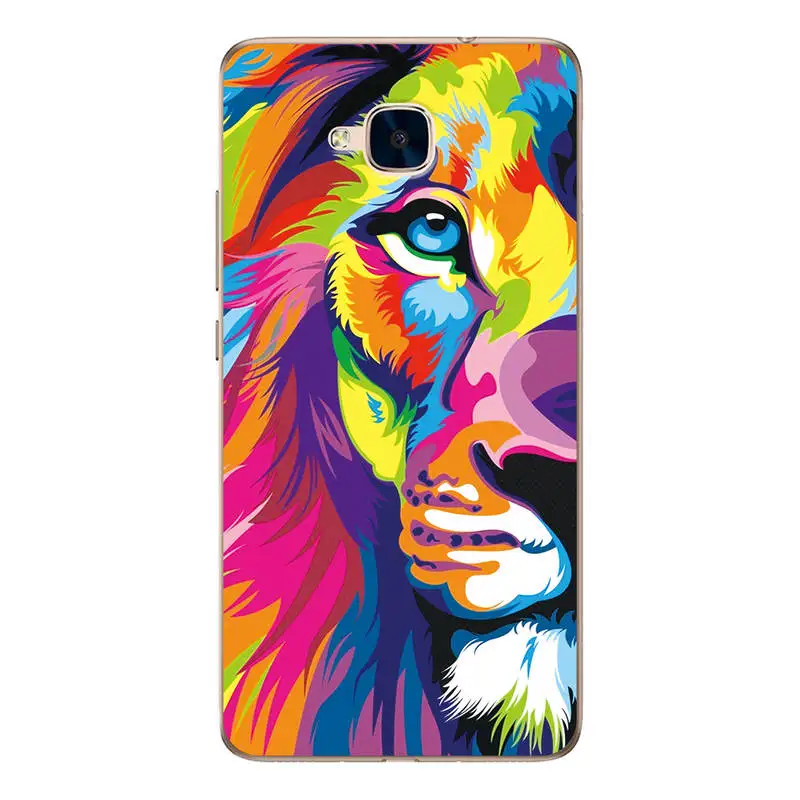 Чехол для Huawei Honor 5C задняя крышка мобильного телефона чехлы с животными 5 2 &quotбез